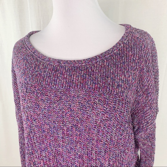 American Eagle purple and pink sweater - Picture 2 of 14